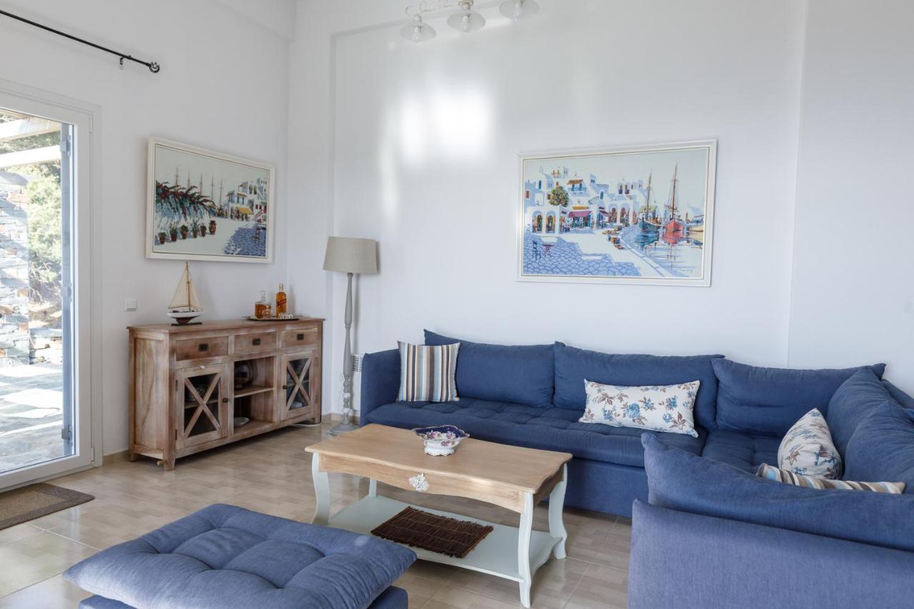Cycladic Villa With Sea View! Ioulis Buitenkant foto